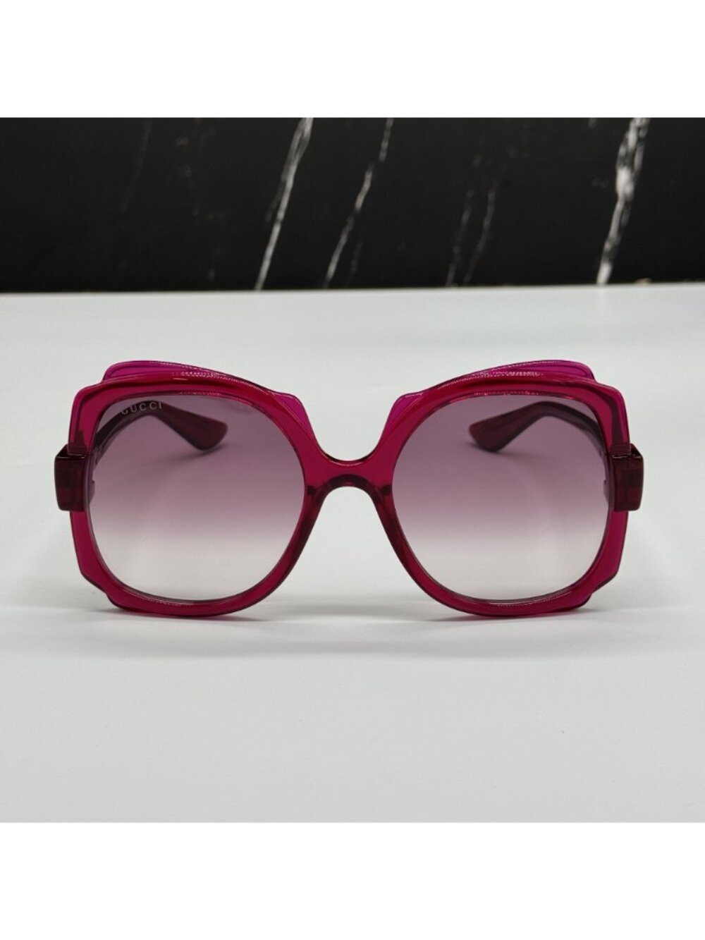 Gucci GG1431S 003 Pink Women Oversized Sunglasses Authentic NEW - Picture 4 of 10